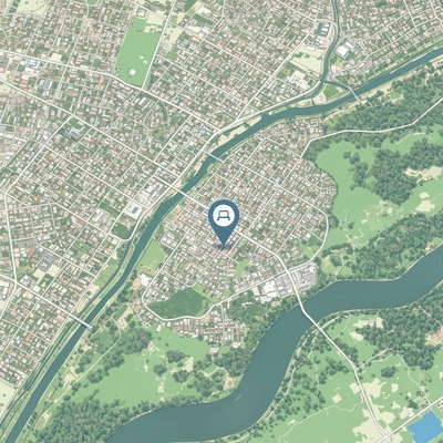 Stylized map of Bendigo highlighting locksmith service areas