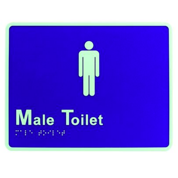 LOCKWOOD BRAILLE SIGNAGE - MALE (AS1428.1 COMPLIANT)