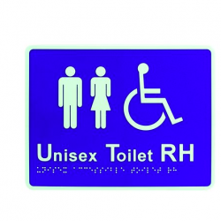 LOCKWOOD BRAILLE SIGNAGE - UNISEX DISABLED ACCESS RIGHT HAND TRANSFER (AS1428.1)