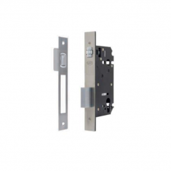 AUSTYLE 9207 ROLLER MORTICE LOCK SATIN STAINLESS STEEL