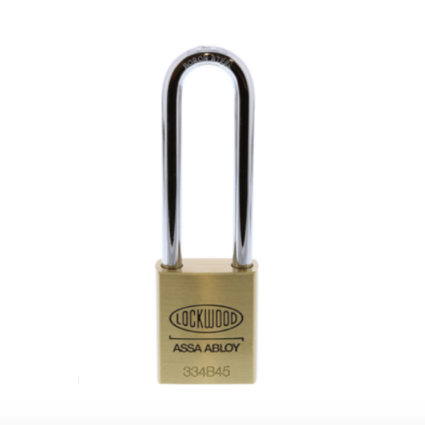 LOCKWOOD 334 Brass padlock with 90mm shackle