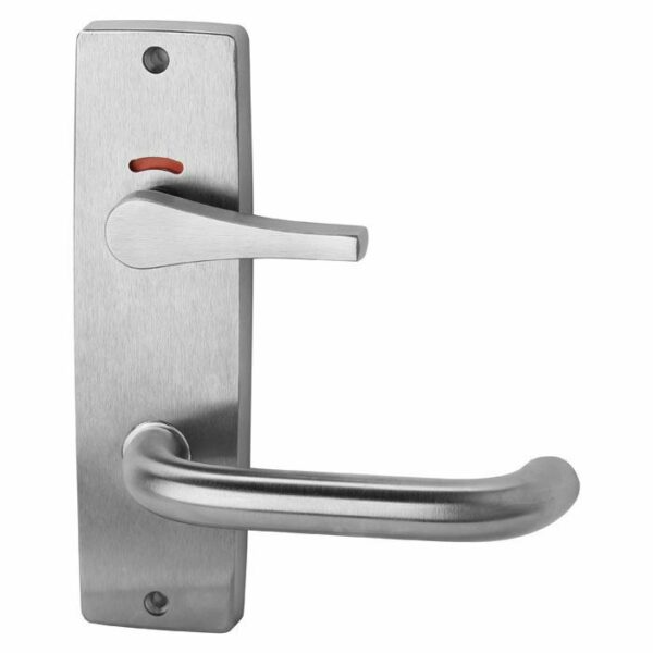 LOCKWOOD 2941 ROUND END PLATE PRIVACY IND DISABLED TURN & 70 LEVER SELECTOR LH - Satin Chrome