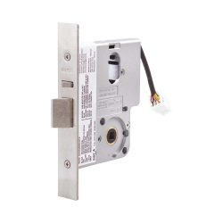 LOCKWOOD 12-24VDC 60MM ELECTRIC MORTICE LOCK PRIMARY LOCK MONITORED NO CYL - Satin Chrome