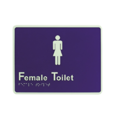 LOCKWOOD BRAILLE SIGNAGE - FEMALE (AS1428.1 COMPLIANT)