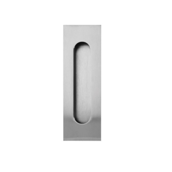 LOCKWOOD FP1 FLUSH PULL POLISHED STAINLESS 150X50MM - Polished Stainless Steel