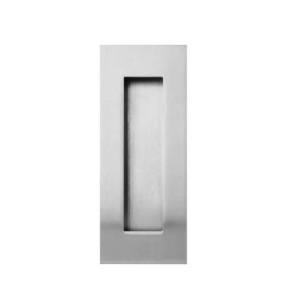 LOCKWOOD FP2 FLUSH PULL STAINLESS STEEL 150X50MM - Polished Stainless Steel