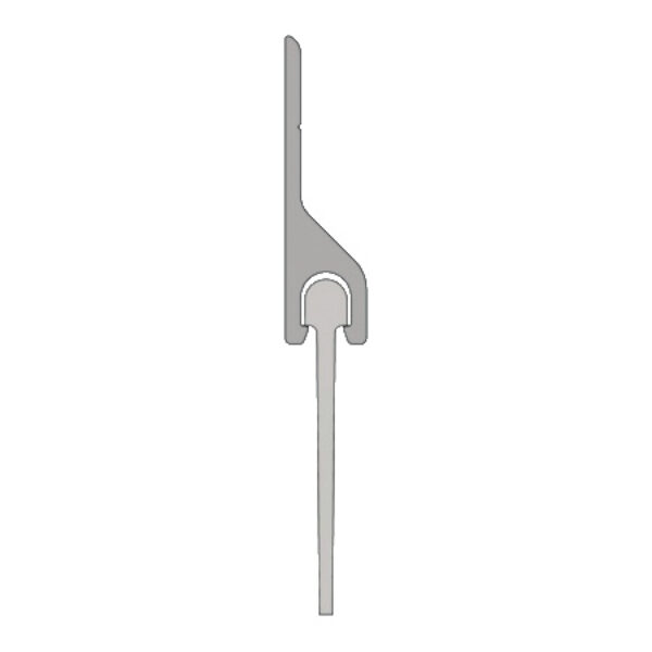 KILARGO 5121 SERIES 25MM GREY SILICONE SWEEP SEAL IN ALUMINIUM CHANNEL